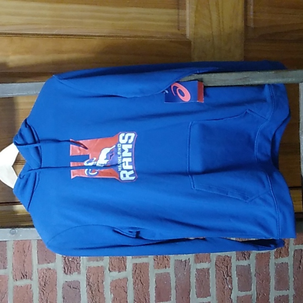 Men's Asics Highland Rams Hooded Sweatshirt NWT